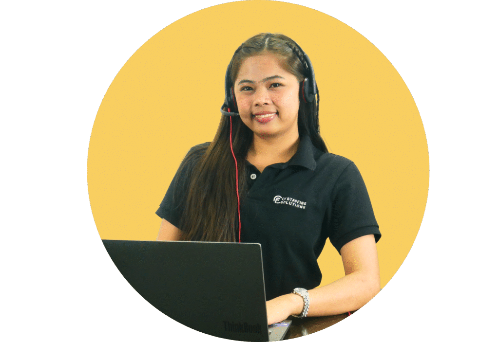 CF Outsourcing Solutions team collaborating in a modern office – professional outsourcing services in the Philippines for U.S. clients in IT, healthcare, and customer support. We are the top outsourcing company in the Philippines.