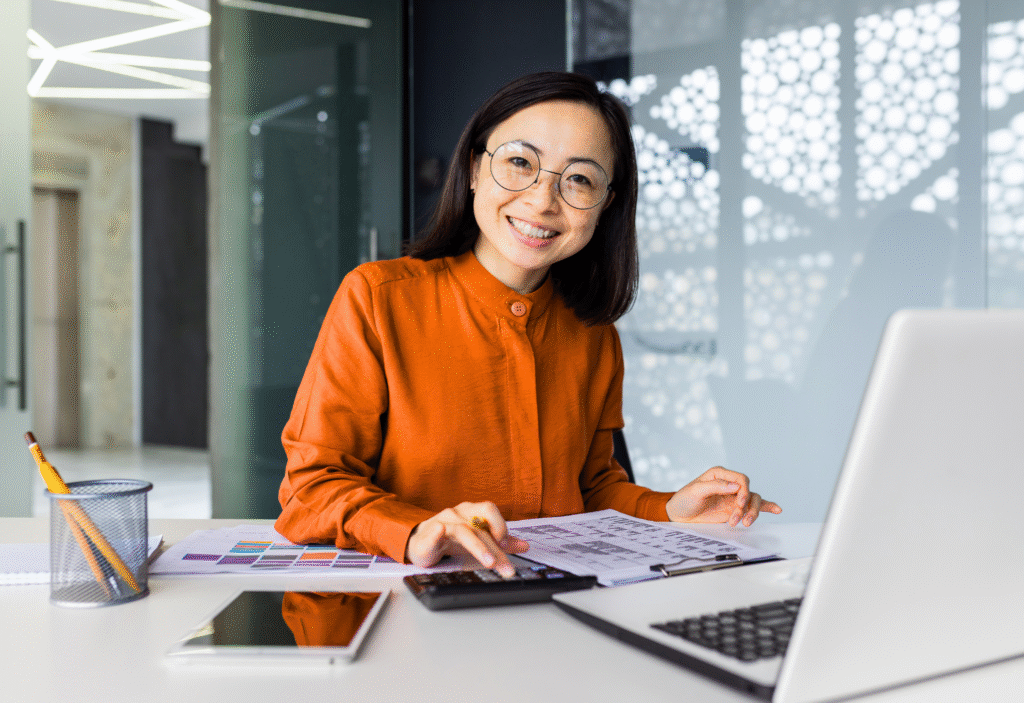 CF Outsourcing Solutions team collaborating in a modern office – professional outsourcing services in the Philippines for U.S. clients in IT, healthcare, and customer support. We are the top outsourcing company in the Philippines.