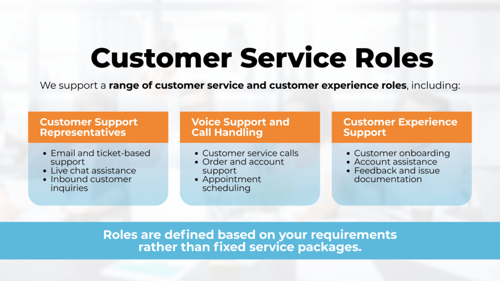 Customer Service Roles